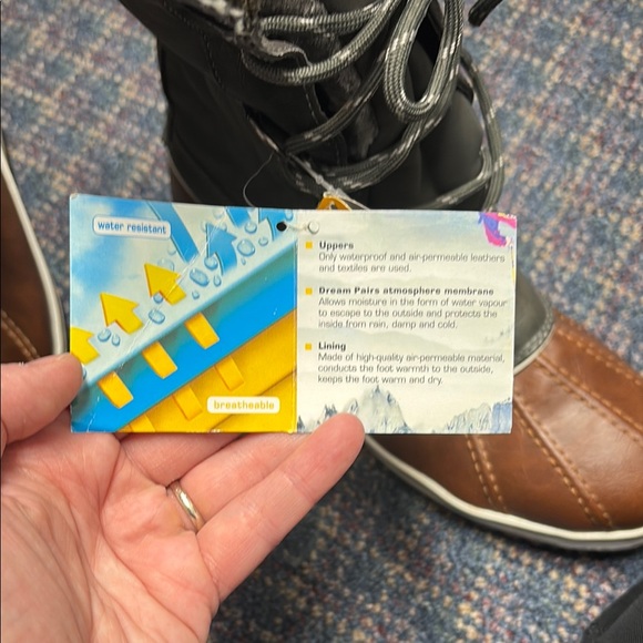 NWT 3M Thinsulate Brown and Gray Winter Boots size 12 - Picture 12 of 16